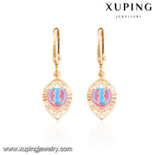 27230 xuping en gros simple conçu boucles d&#39;oreilles plaqué or